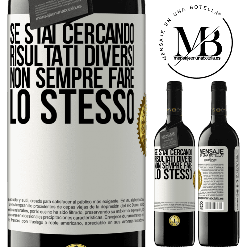 39,95 € Spedizione Gratuita | Vino rosso Edizione RED MBE Riserva Se stai cercando risultati diversi, non sempre fare lo stesso Etichetta Bianca. Etichetta personalizzabile Riserva 12 Mesi Raccogliere 2014 Tempranillo