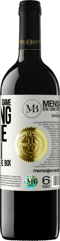 «At the end of the game, the king and the pawn return to the same box» RED Edition MBE Reserve