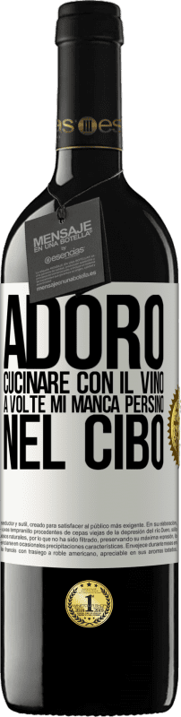 39,95 € | Vino rosso Edizione RED MBE Riserva Adoro cucinare con il vino. A volte mi manca persino nel cibo Etichetta Bianca. Etichetta personalizzabile Riserva 12 Mesi Raccogliere 2016 Tempranillo