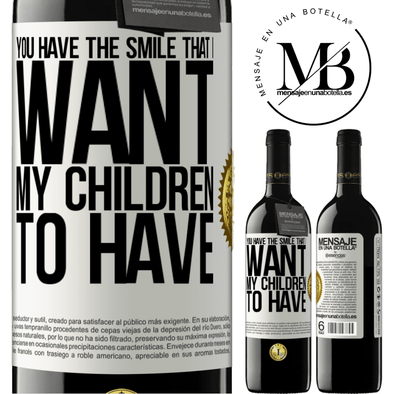 24,95 € Free Shipping | Red Wine RED Edition Crianza 6 Months You have the smile that I want my children to have White Label. Customizable label Aging in oak barrels 6 Months Harvest 2019 Tempranillo