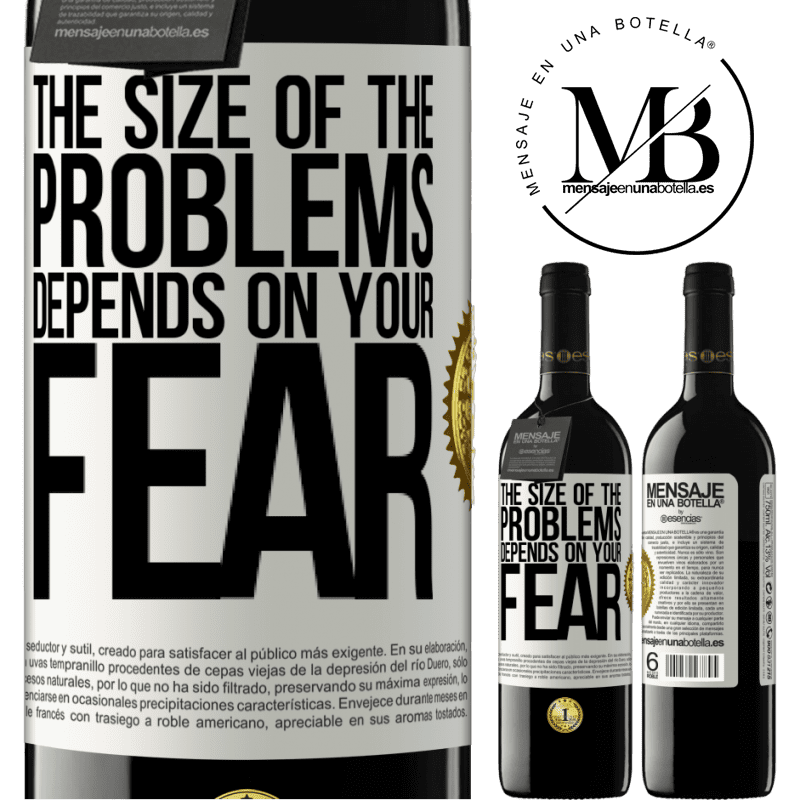 24,95 € Free Shipping | Red Wine RED Edition Crianza 6 Months The size of the problems depends on your fear White Label. Customizable label Aging in oak barrels 6 Months Harvest 2019 Tempranillo