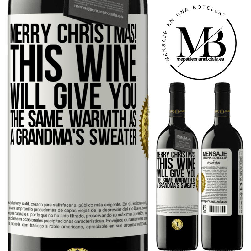 39,95 € Free Shipping | Red Wine RED Edition MBE Reserve Merry Christmas! This wine will give you the same warmth as a grandma's sweater White Label. Customizable label Reserve 12 Months Harvest 2014 Tempranillo