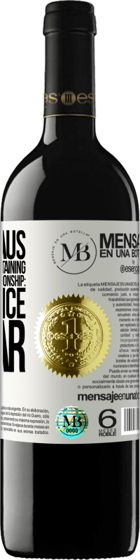 «Santa Claus has the key to maintaining a perfect family relationship: Visits once a year» RED Edition MBE Reserve