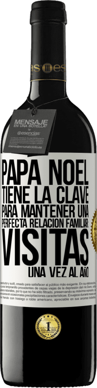 «Papá Noel tiene la clave para mantener una perfecta relación familiar: Visitas una vez al año» Edición RED MBE Reserva