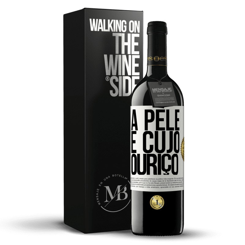 39,95 € Envio grátis | Vinho tinto Edição RED MBE Reserva A pele é cujo ouriço Etiqueta Branca. Etiqueta personalizável Reserva 12 Meses Colheita 2014 Tempranillo