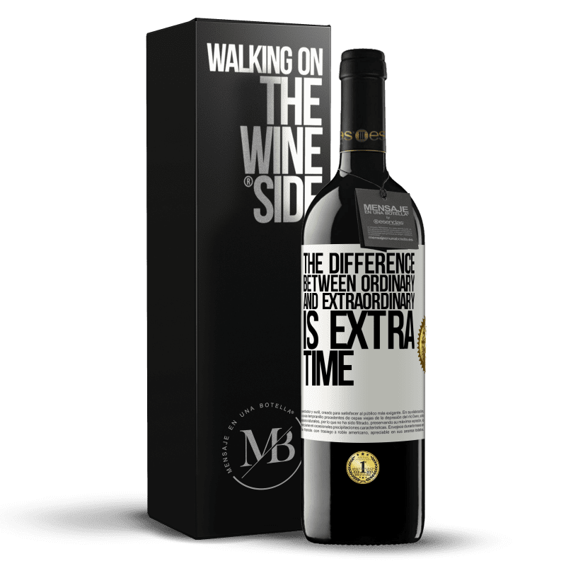 39,95 € Free Shipping | Red Wine RED Edition MBE Reserve The difference between ordinary and extraordinary is EXTRA time White Label. Customizable label Reserve 12 Months Harvest 2014 Tempranillo