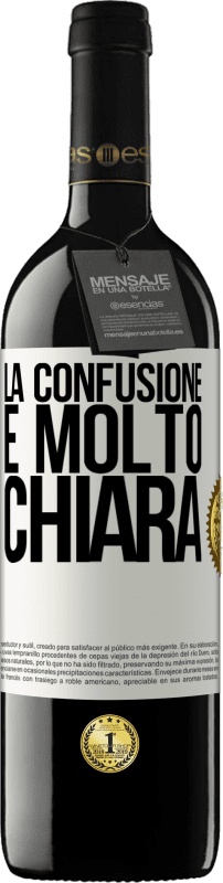 39,95 € | Vino rosso Edizione RED MBE Riserva La confusione è molto chiara Etichetta Bianca. Etichetta personalizzabile Riserva 12 Mesi Raccogliere 2014 Tempranillo