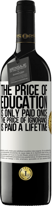 «The price of education is only paid once. The price of ignorance is paid a lifetime» RED Edition MBE Reserve