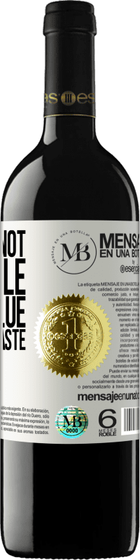 «Now I am not available, but I value your good taste» RED Edition MBE Reserve