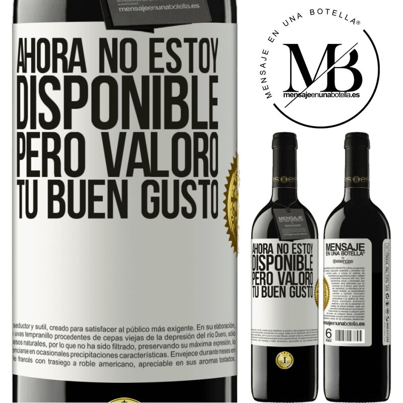 39,95 € Envío gratis | Vino Tinto Edición RED MBE Reserva Ahora no estoy disponible, pero valoro tu buen gusto Etiqueta Blanca. Etiqueta personalizable Reserva 12 Meses Cosecha 2015 Tempranillo