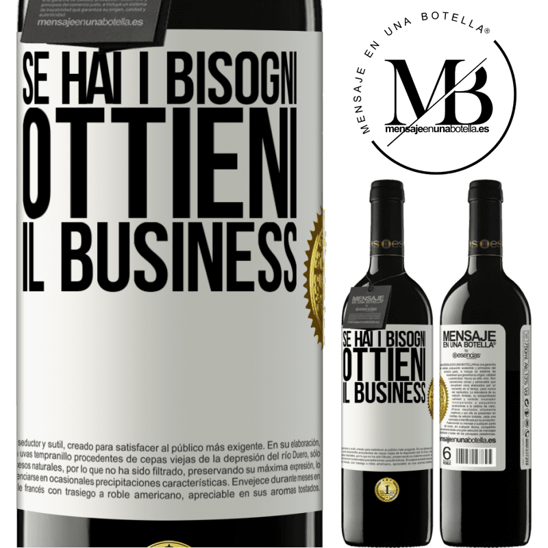 39,95 € Spedizione Gratuita | Vino rosso Edizione RED MBE Riserva Se hai i bisogni, ottieni il business Etichetta Bianca. Etichetta personalizzabile Riserva 12 Mesi Raccogliere 2014 Tempranillo