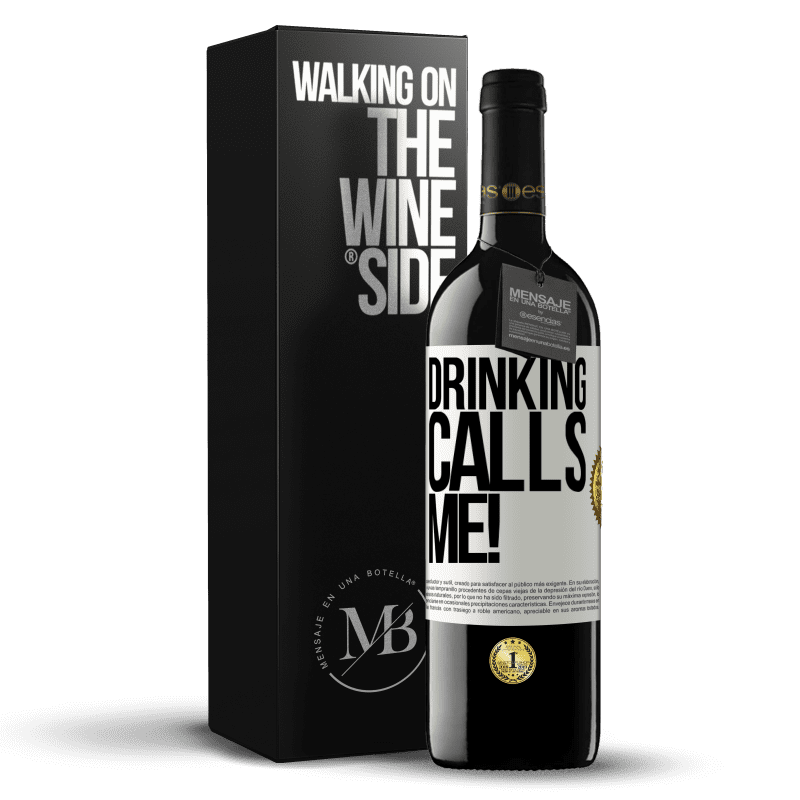 39,95 € Free Shipping | Red Wine RED Edition MBE Reserve drinking calls me! White Label. Customizable label Reserve 12 Months Harvest 2014 Tempranillo