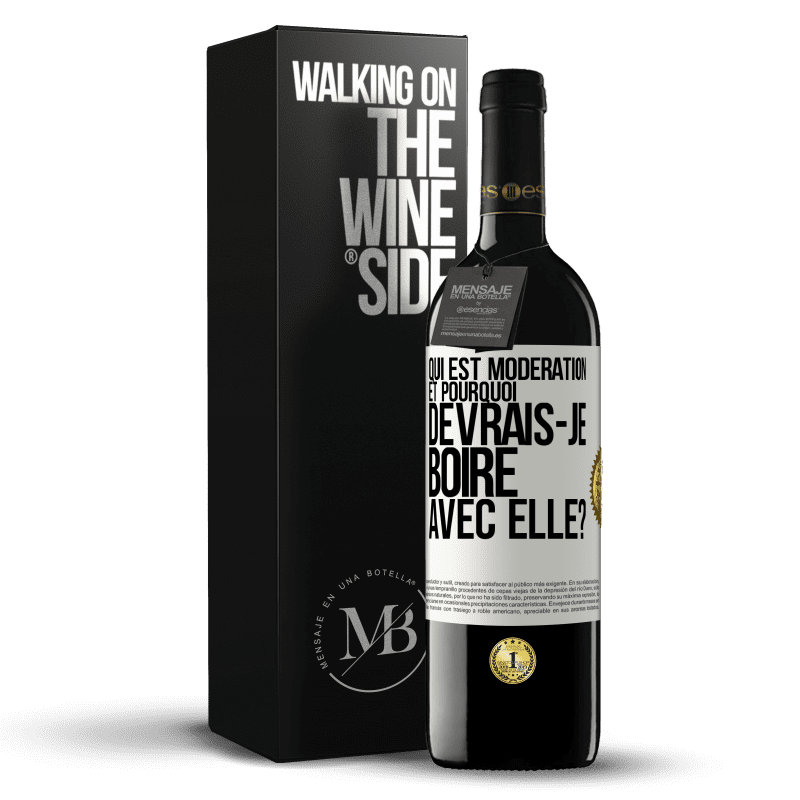 39,95 € Envoi gratuit | Vin rouge Édition RED MBE Réserve Qui est modération et pourquoi devrais-je boire avec elle? Étiquette Blanche. Étiquette personnalisable Réserve 12 Mois Récolte 2015 Tempranillo