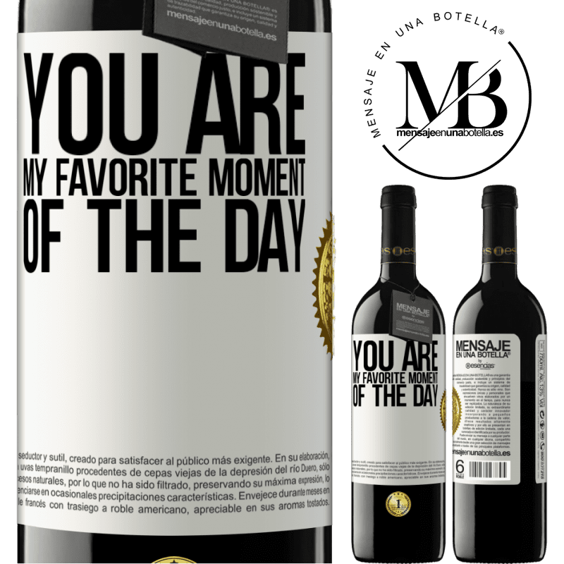 24,95 € Free Shipping | Red Wine RED Edition Crianza 6 Months You are my favorite moment of the day White Label. Customizable label Aging in oak barrels 6 Months Harvest 2019 Tempranillo