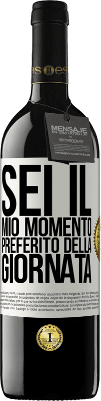 Spedizione Gratuita | Vino rosso Edizione RED MBE Riserva Sei il mio momento preferito della giornata Etichetta Bianca. Etichetta personalizzabile Riserva 12 Mesi Raccogliere 2014 Tempranillo