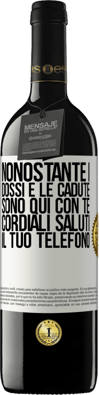 39,95 € | Vino rosso Edizione RED MBE Riserva Nonostante i dossi e le cadute, sono qui con te. Cordiali saluti, il tuo telefono Etichetta Bianca. Etichetta personalizzabile Riserva 12 Mesi Raccogliere 2014 Tempranillo