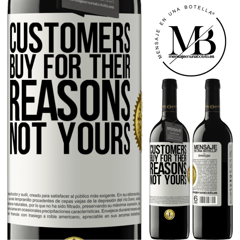 39,95 € Free Shipping | Red Wine RED Edition MBE Reserve Customers buy for their reasons, not yours White Label. Customizable label Reserve 12 Months Harvest 2014 Tempranillo