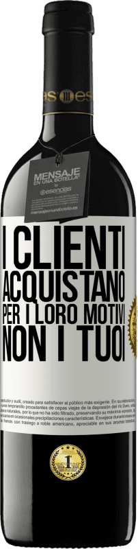 Spedizione Gratuita | Vino rosso Edizione RED MBE Riserva I clienti acquistano per i loro motivi, non i tuoi Etichetta Bianca. Etichetta personalizzabile Riserva 12 Mesi Raccogliere 2014 Tempranillo