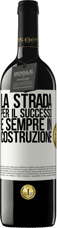 39,95 € | Vino rosso Edizione RED MBE Riserva La strada per il successo è sempre in costruzione Etichetta Bianca. Etichetta personalizzabile Riserva 12 Mesi Raccogliere 2015 Tempranillo