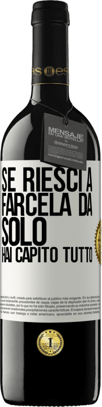 «Se riesci a farcela da solo, hai capito tutto» Edizione RED MBE Riserva