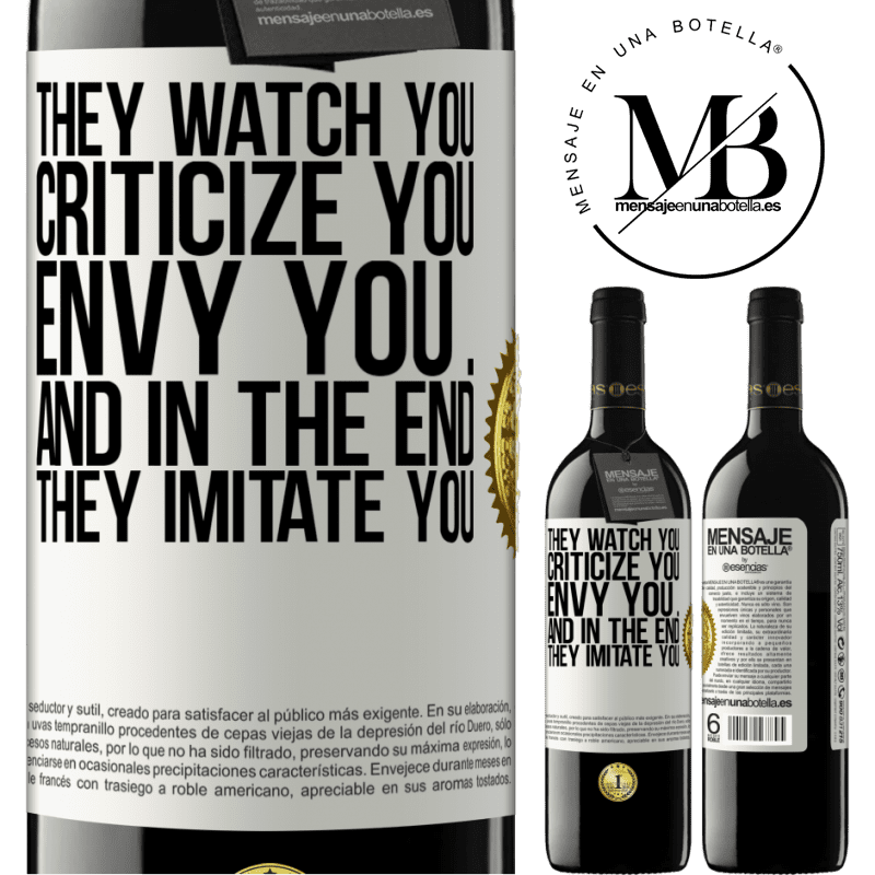 39,95 € Free Shipping | Red Wine RED Edition MBE Reserve They watch you, criticize you, envy you ... and in the end, they imitate you White Label. Customizable label Reserve 12 Months Harvest 2016 Tempranillo