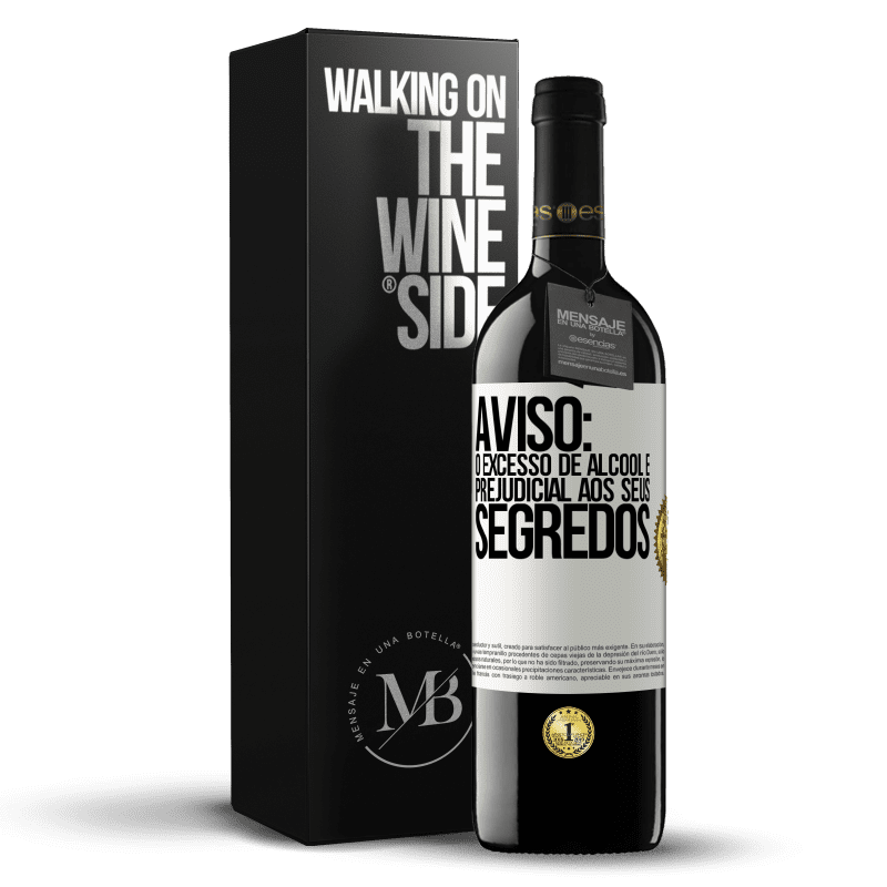 39,95 € Envio grátis | Vinho tinto Edição RED MBE Reserva Aviso: O excesso de álcool é prejudicial aos seus segredos Etiqueta Branca. Etiqueta personalizável Reserva 12 Meses Colheita 2015 Tempranillo