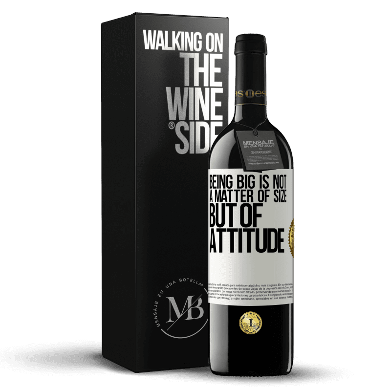 39,95 € Free Shipping | Red Wine RED Edition MBE Reserve Being big is not a matter of size, but of attitude White Label. Customizable label Reserve 12 Months Harvest 2014 Tempranillo