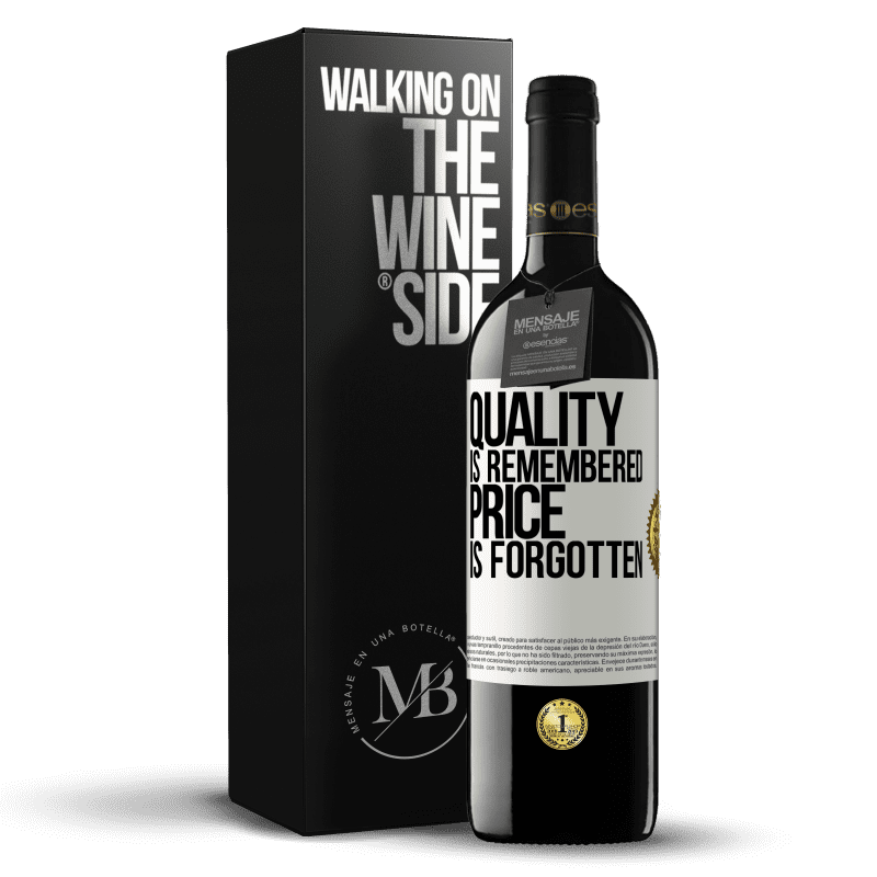 39,95 € Free Shipping | Red Wine RED Edition MBE Reserve Quality is remembered, price is forgotten White Label. Customizable label Reserve 12 Months Harvest 2014 Tempranillo