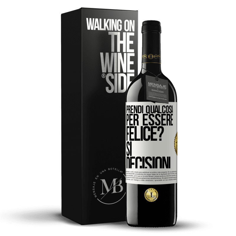 39,95 € Spedizione Gratuita | Vino rosso Edizione RED MBE Riserva prendi qualcosa per essere felice? Sì, decisioni Etichetta Bianca. Etichetta personalizzabile Riserva 12 Mesi Raccogliere 2014 Tempranillo