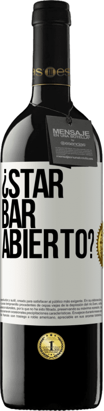 39,95 € | Красное вино Издание RED MBE Бронировать ¿STAR BAR abierto? Белая этикетка. Настраиваемая этикетка Бронировать 12 Месяцы Урожай 2016 Tempranillo
