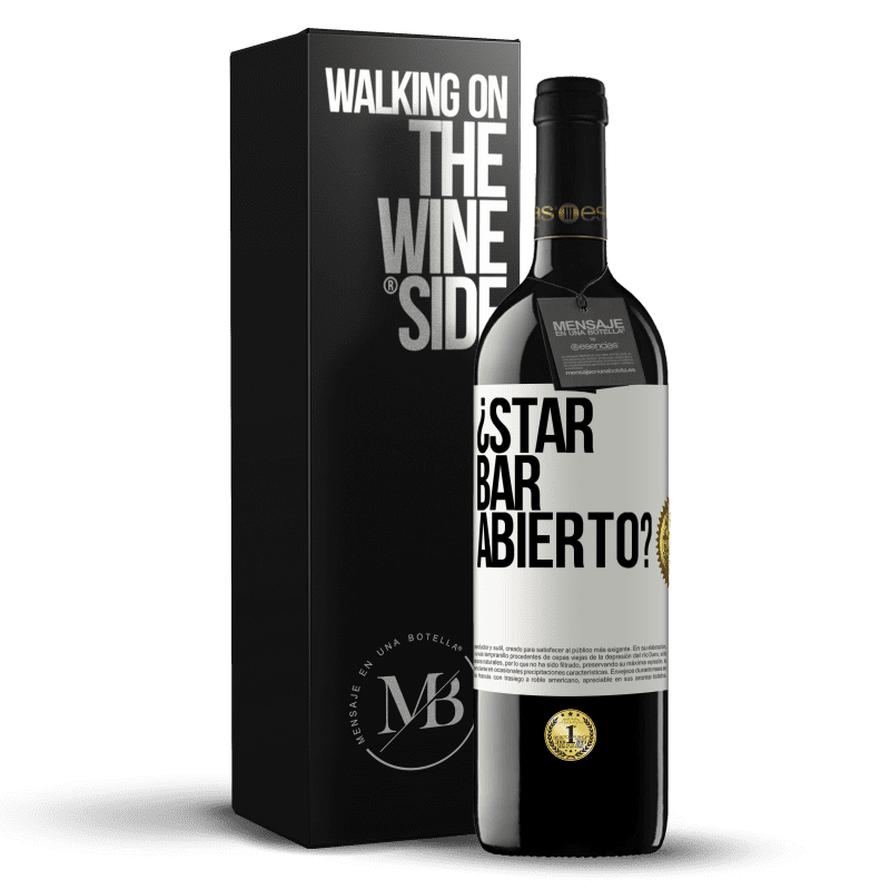 39,95 € Free Shipping | Red Wine RED Edition MBE Reserve ¿STAR BAR abierto? White Label. Customizable label Reserve 12 Months Harvest 2014 Tempranillo
