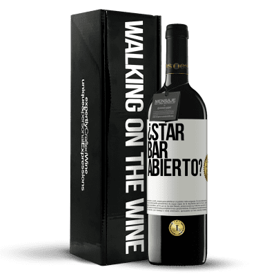 «¿STAR BAR abierto?» Edición RED MBE Reserva