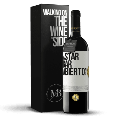 «¿STAR BAR abierto?» RED Ausgabe MBE Reserve