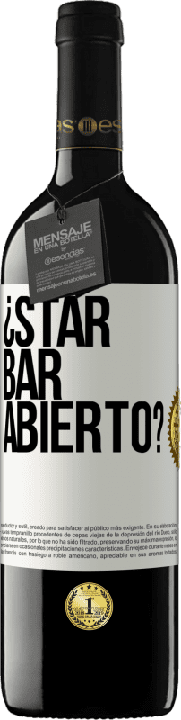 39,95 € | Vino rosso Edizione RED MBE Riserva ¿STAR BAR abierto? Etichetta Bianca. Etichetta personalizzabile Riserva 12 Mesi Raccogliere 2016 Tempranillo