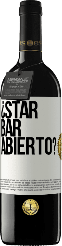 39,95 € | Vinho tinto Edição RED MBE Reserva ¿STAR BAR abierto? Etiqueta Branca. Etiqueta personalizável Reserva 12 Meses Colheita 2016 Tempranillo