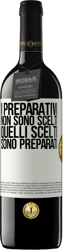 39,95 € Spedizione Gratuita | Vino rosso Edizione RED MBE Riserva I preparativi non sono scelti, quelli scelti sono preparati Etichetta Bianca. Etichetta personalizzabile Riserva 12 Mesi Raccogliere 2015 Tempranillo