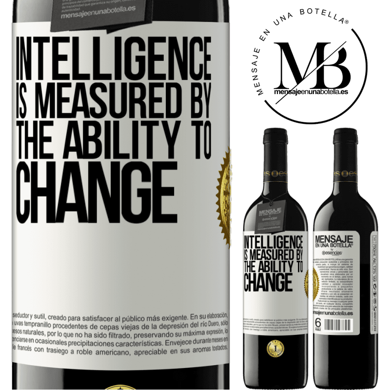 24,95 € Free Shipping | Red Wine RED Edition Crianza 6 Months Intelligence is measured by the ability to change White Label. Customizable label Aging in oak barrels 6 Months Harvest 2019 Tempranillo
