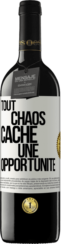 39,95 € | Vin rouge Édition RED MBE Réserve Tout chaos cache une opportunité Étiquette Blanche. Étiquette personnalisable Réserve 12 Mois Récolte 2014 Tempranillo