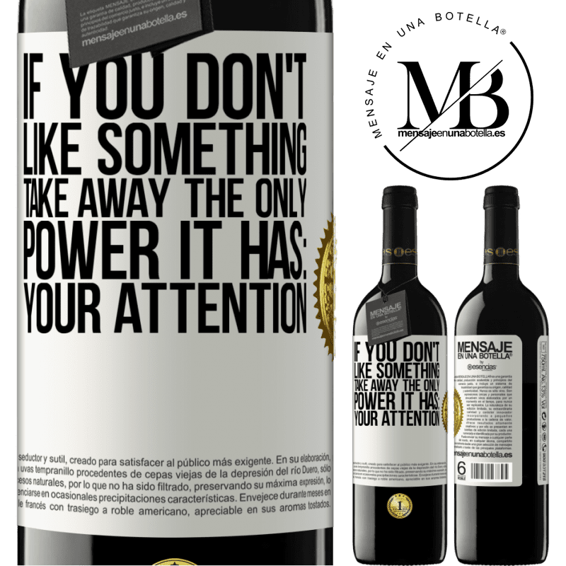 24,95 € Free Shipping | Red Wine RED Edition Crianza 6 Months If you don't like something, take away the only power it has: your attention White Label. Customizable label Aging in oak barrels 6 Months Harvest 2019 Tempranillo