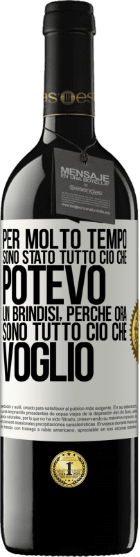 39,95 € | Vino rosso Edizione RED MBE Riserva Per molto tempo sono stato tutto ciò che potevo. Un brindisi, perché ora sono tutto ciò che voglio Etichetta Bianca. Etichetta personalizzabile Riserva 12 Mesi Raccogliere 2015 Tempranillo