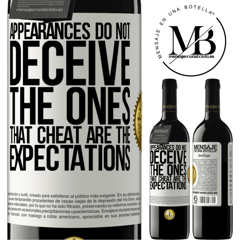 24,95 € Free Shipping | Red Wine RED Edition Crianza 6 Months Appearances do not deceive. The ones that cheat are the expectations White Label. Customizable label Aging in oak barrels 6 Months Harvest 2019 Tempranillo