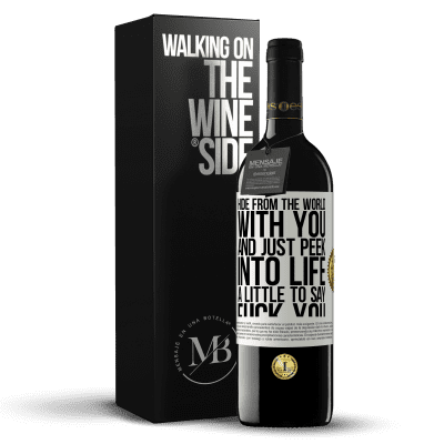 «Hide from the world with you and just peek into life a little to say fuck you» RED Edition MBE Reserve
