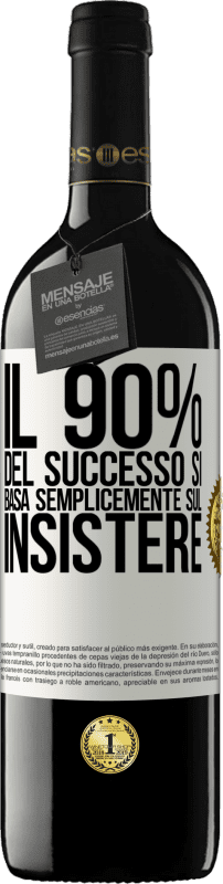 «Il 90% del successo si basa semplicemente sul insistere» Edizione RED MBE Riserva