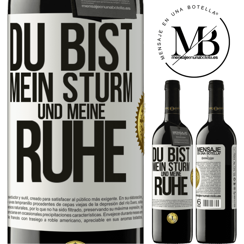 39,95 € Kostenloser Versand | Rotwein RED Ausgabe MBE Reserve Du bist mein Sturm und meine Ruhe Weißes Etikett. Anpassbares Etikett Reserve 12 Monate Ernte 2014 Tempranillo