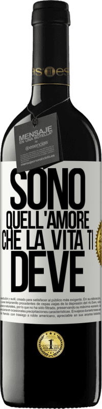 39,95 € | Vino rosso Edizione RED MBE Riserva Sono quell'amore che la vita ti deve Etichetta Bianca. Etichetta personalizzabile Riserva 12 Mesi Raccogliere 2015 Tempranillo