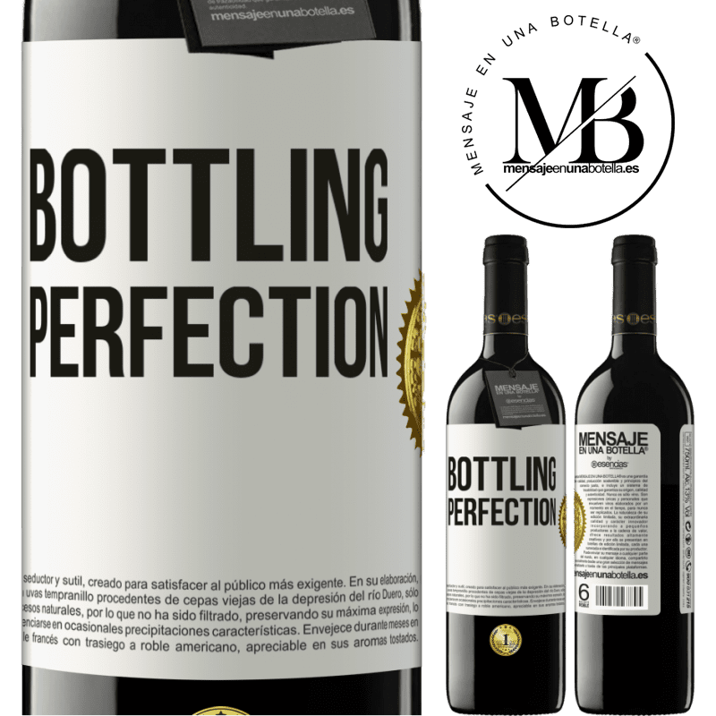 39,95 € Envío gratis | Vino Tinto Edición RED MBE Reserva Bottling perfection Etiqueta Blanca. Etiqueta personalizable Reserva 12 Meses Cosecha 2015 Tempranillo