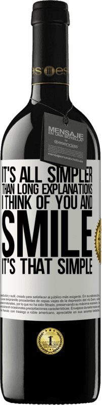 39,95 € Free Shipping | Red Wine RED Edition MBE Reserve It's all simpler than long explanations. I think of you and smile. It's that simple White Label. Customizable label Reserve 12 Months Harvest 2016 Tempranillo