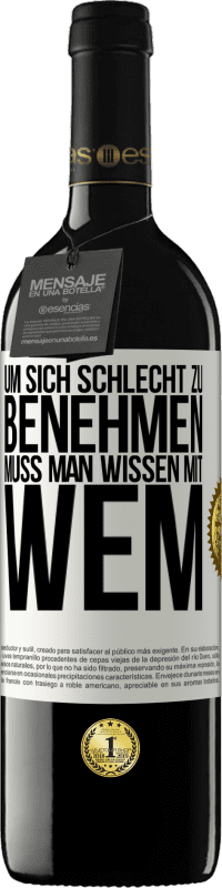 «Um sich schlecht zu benehmen muss man wissen mit wem» RED Ausgabe MBE Reserve