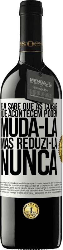 «Ela sabe que as coisas que acontecem podem mudá-la, mas reduzi-la, nunca» Edição RED MBE Reserva