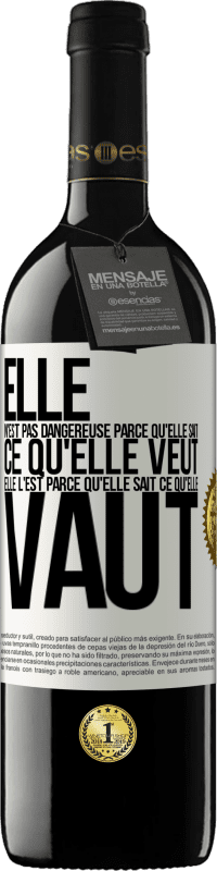 39,95 € Envoi gratuit | Vin rouge Édition RED MBE Réserve Elle n'est pas dangereuse parce qu'elle sait ce qu'elle veut, elle l'est parce qu'elle sait ce qu'elle vaut Étiquette Blanche. Étiquette personnalisable Réserve 12 Mois Récolte 2015 Tempranillo